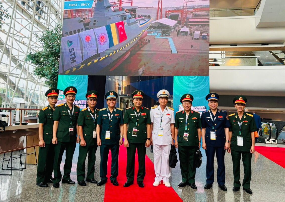Đoàn đại biểu Bộ Quốc phòng Việt Nam. (Ảnh: Bộ Quốc phòng)