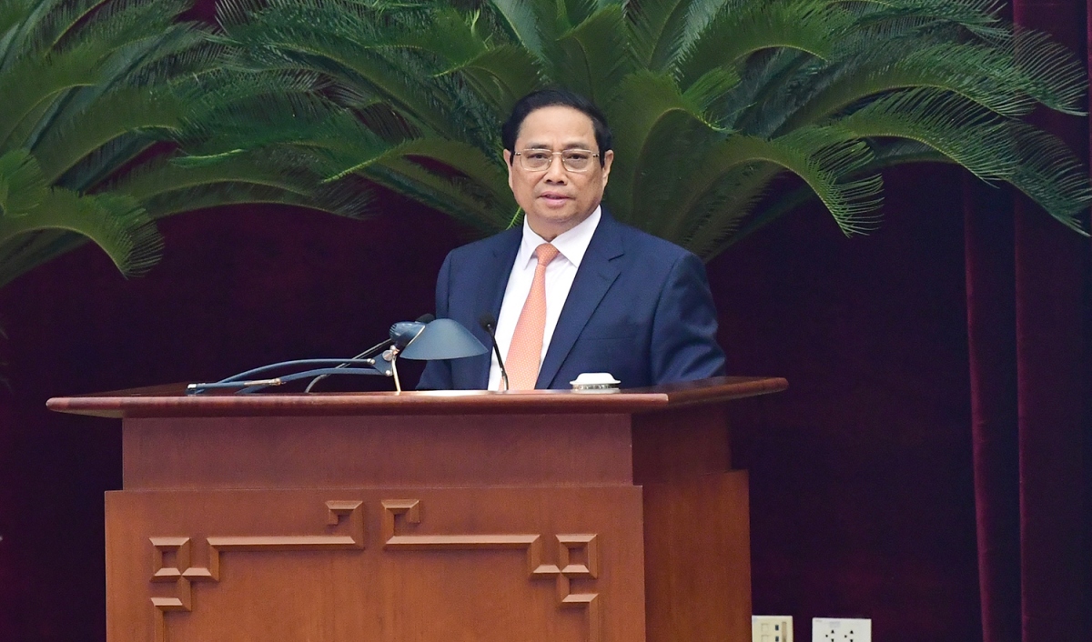 Thủ tướng Phạm Minh Chính điều hành phiên bế mạc.