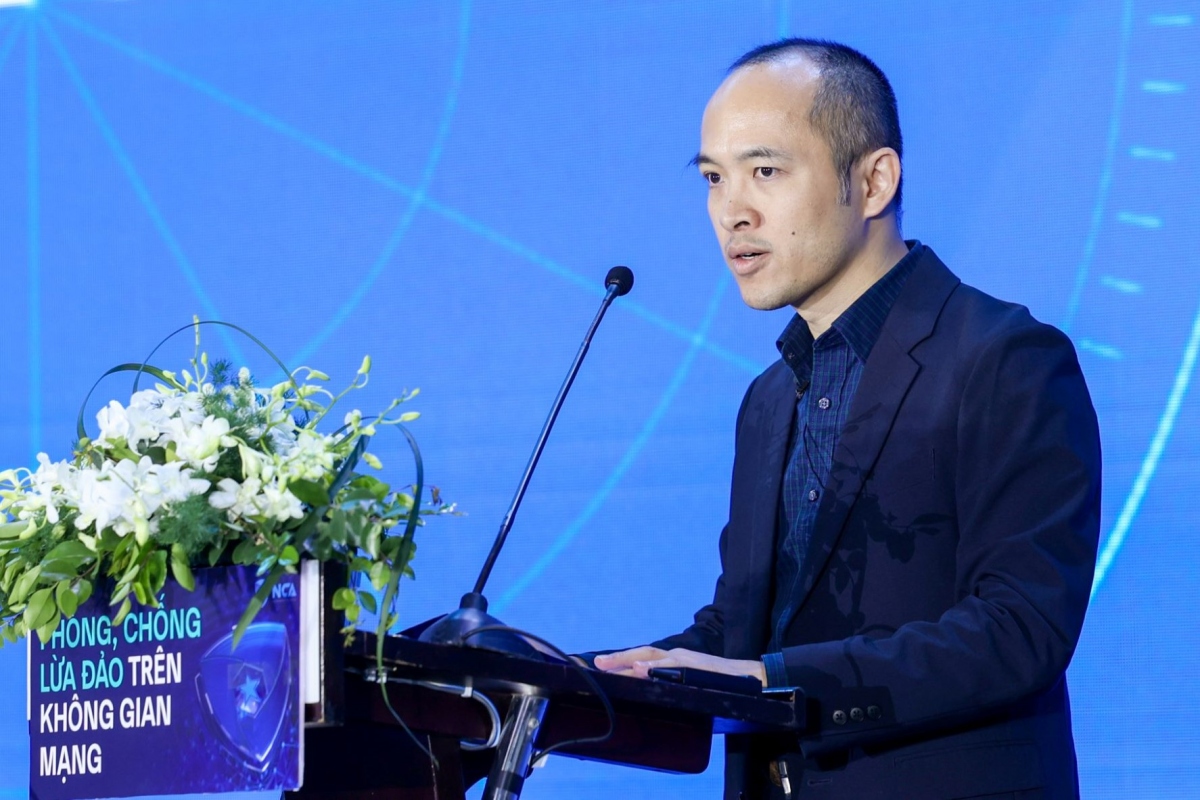 Ông Vũ Ngọc Sơn, Trưởng ban Nghiên cứu công nghệ, Hiệp hội An ninh mạng Quốc gia, Giám đốc công nghệ Công ty An ninh mạng NCS, kiến trúc sư trưởng của phần mềm phòng chống lừa đảo cho người dân 