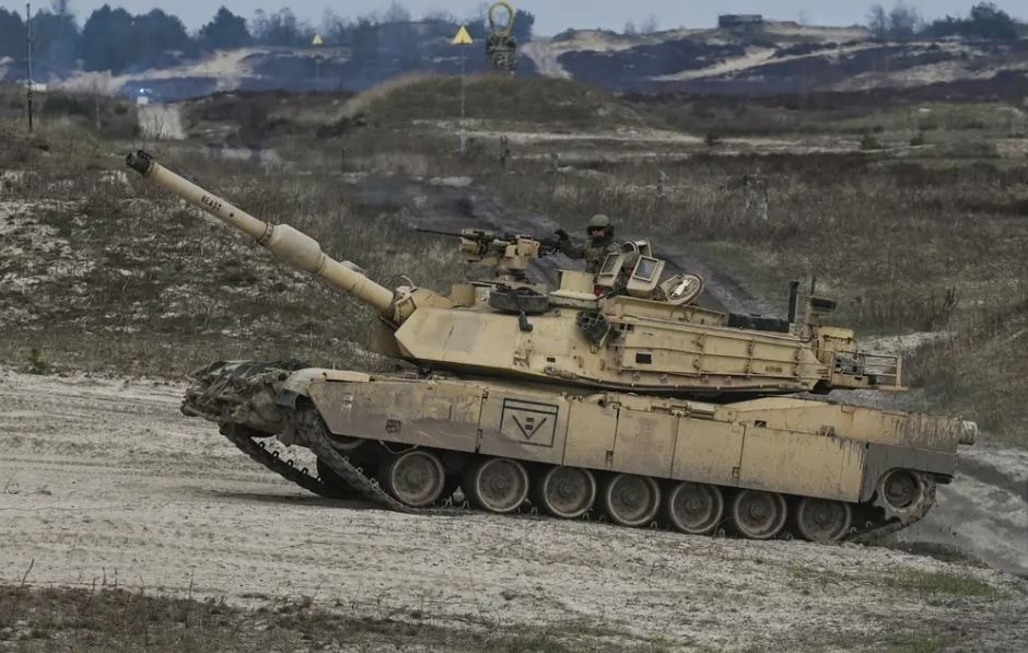 Xe tăng M1 Abrams trên chiến trường Ukraine. Ảnh: Getty