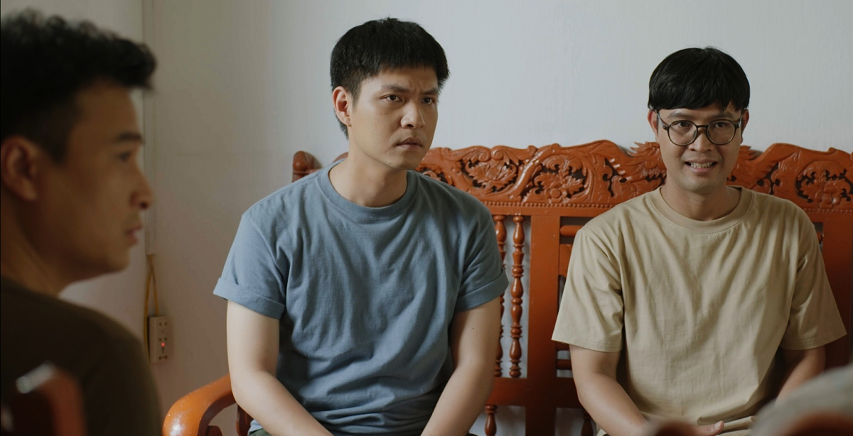 Từ trái qua: NSƯT Thái Sơn, Tô Dũng, Anh Đức trong "Vui lên nào anh em ơi"