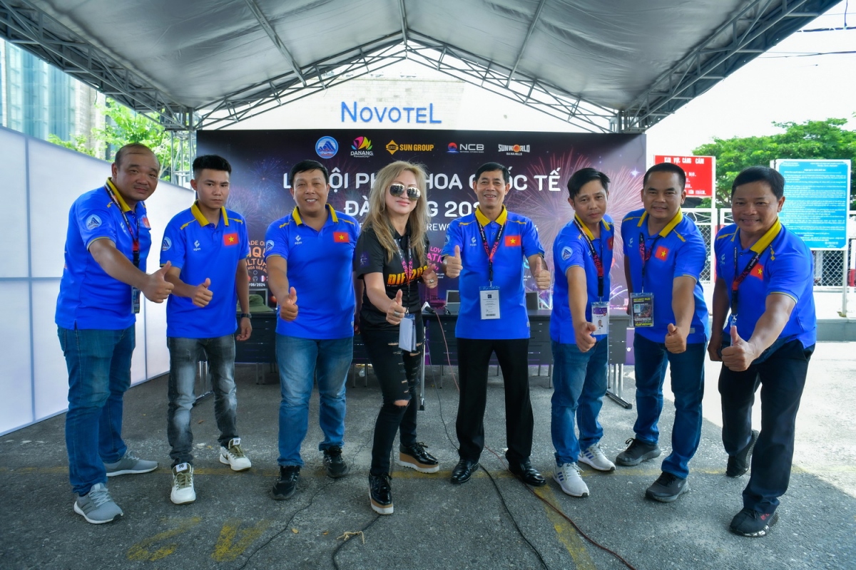 Vietnam are one of the two teams putting on their performance alongside defending champions France at the opening ceremony. In the photo are members of the Vietnamese team.