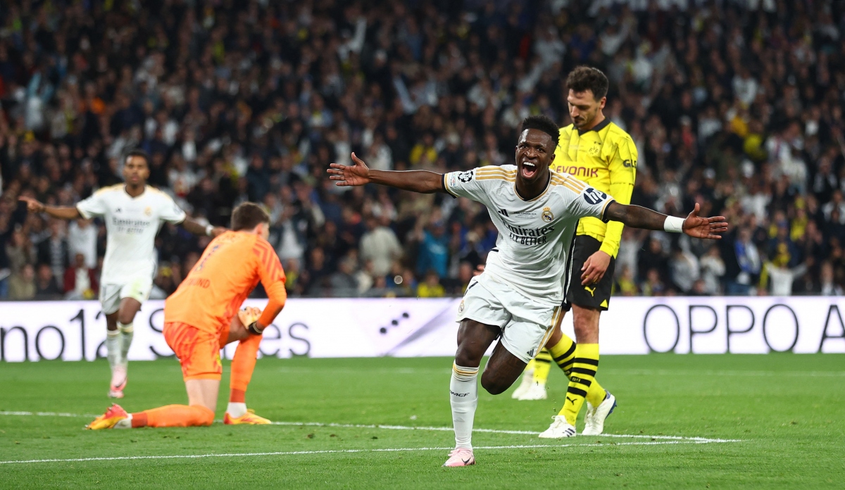 Real Madrid chạm 1 tay vào chức vô địch. (Ảnh: Reuters)