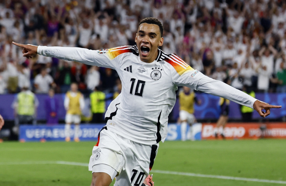 Musiala có bàn thắng thứ 3 tại EURO 2024. (Ảnh: Reuters)