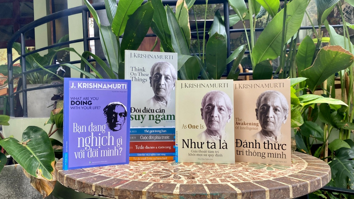 Các tựa sách của Krishnamurti đã được xuất bản tại Việt Nam