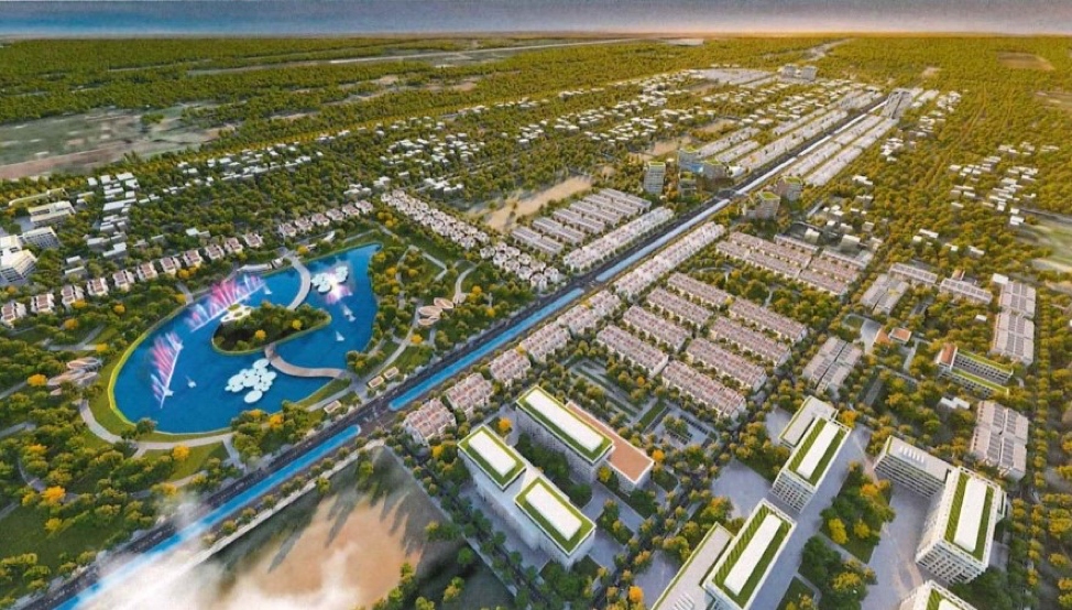 Ảnh tổng thể khu đô thị Nghi Liên (Ảnh: KT)