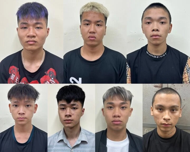 Một số đối tượng cầm đầu nhóm “Trẻ Giải phóng” bị bắt giữ. (Ảnh: Công an TP Hà Nội).