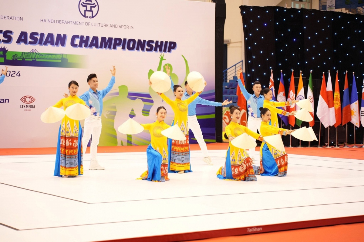 The ninth Asian Aerobics Championship opens in Hanoi on June 8. (Photo: hanoimoi.vn)
