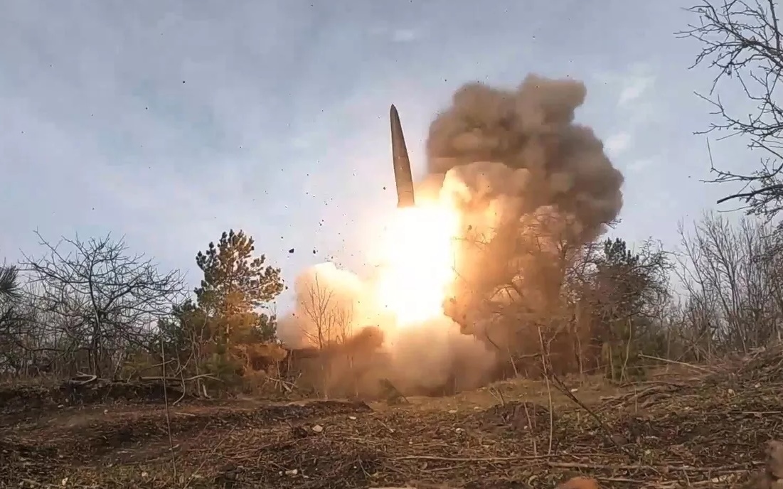 Nga phóng tên lửa đạn đạo Iskander. Ảnh: Sputnik.