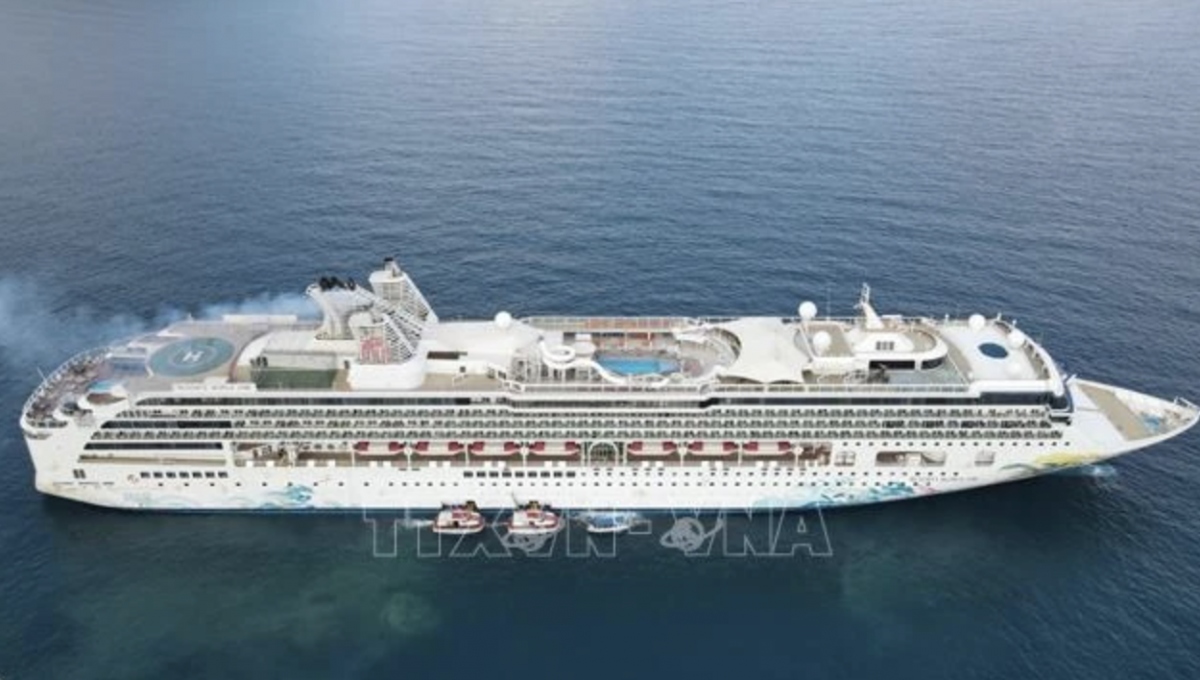 Int'l cruise ship brings over 2,000 tourists to Vung Tau (Photo: VNA)