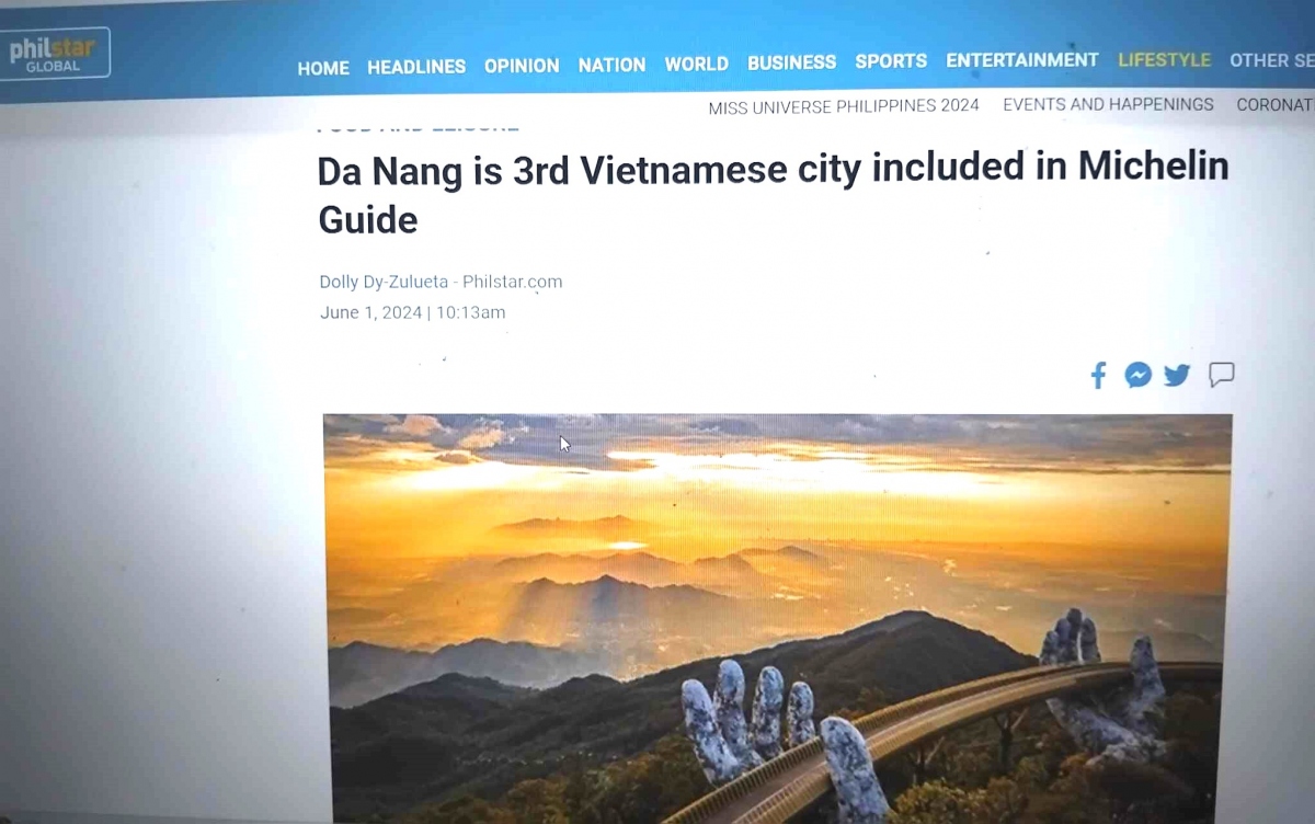 Báo Philstar của Philippines giới thiệu ẩm thực thành phố Đà Nẵng 