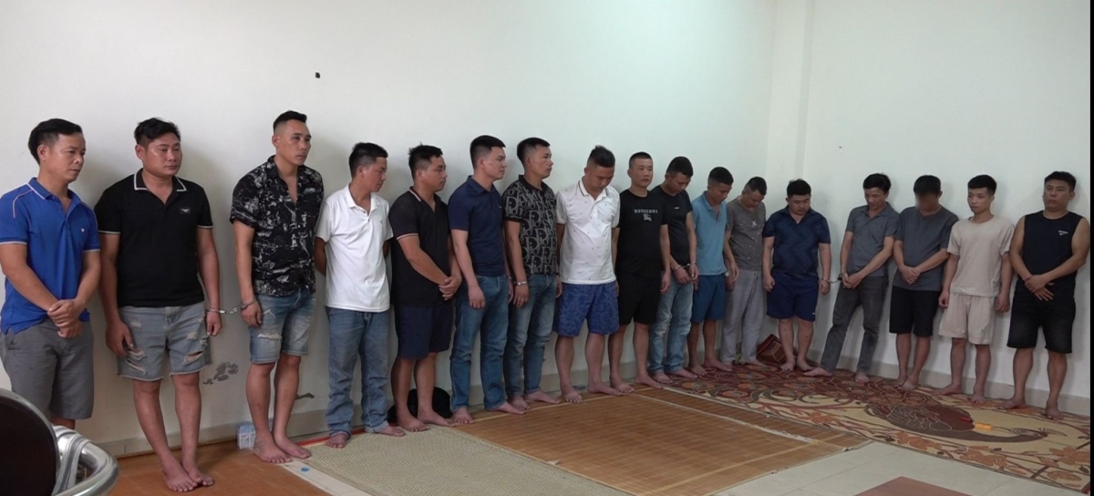 Các đối tượng bị bắt giữ