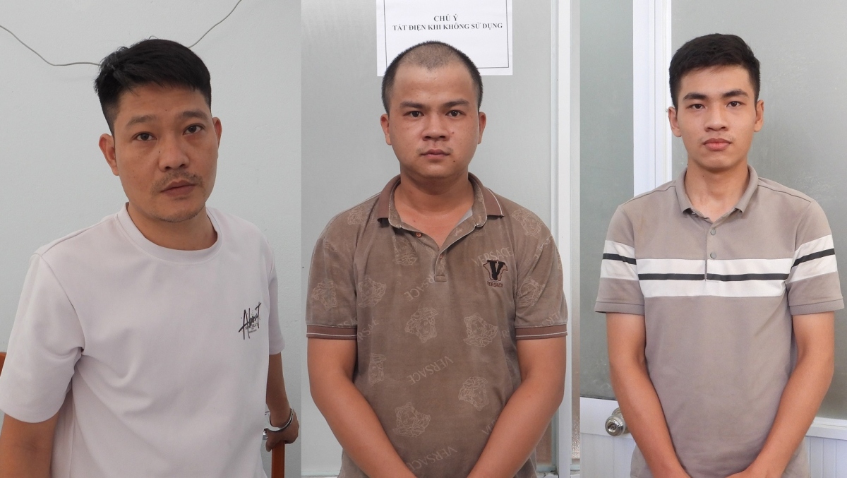 Các đối tượng Chung, Âu và Cường (từ trái qua).