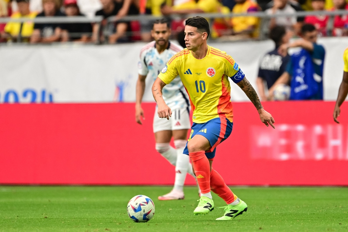 James Rodriguez có pha kiến tạo đẳng cấp trong bàn ấn định chiến thắng 3-0 của Colombia trước Costa Rica. (Ảnh: Reuters)