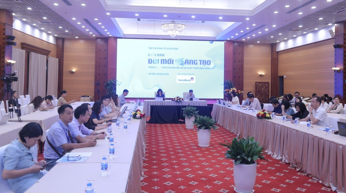 Diễn đàn “Đổi mới sáng tạo trong bối cảnh chuyển đổi số và phát triển bền vững” do Tạp chí Kinh tế và Dự báo tổ chức sáng nay (5/6)