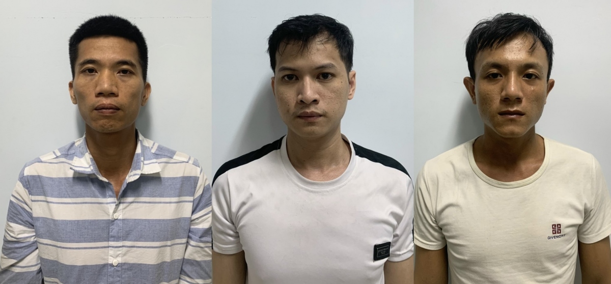Đoàn Du Phú, Huỳnh Văn Nga và Trần Thân Tâm (từ trái qua)