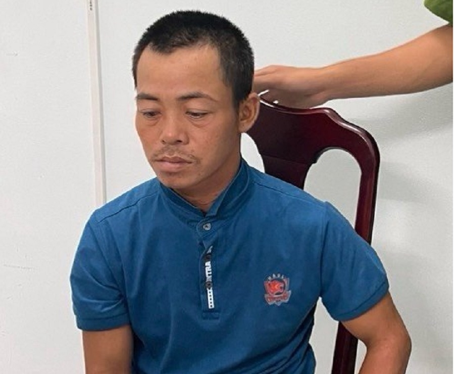 Đối tượng P.V.H tại cơ quan công an. Ảnh: CABT