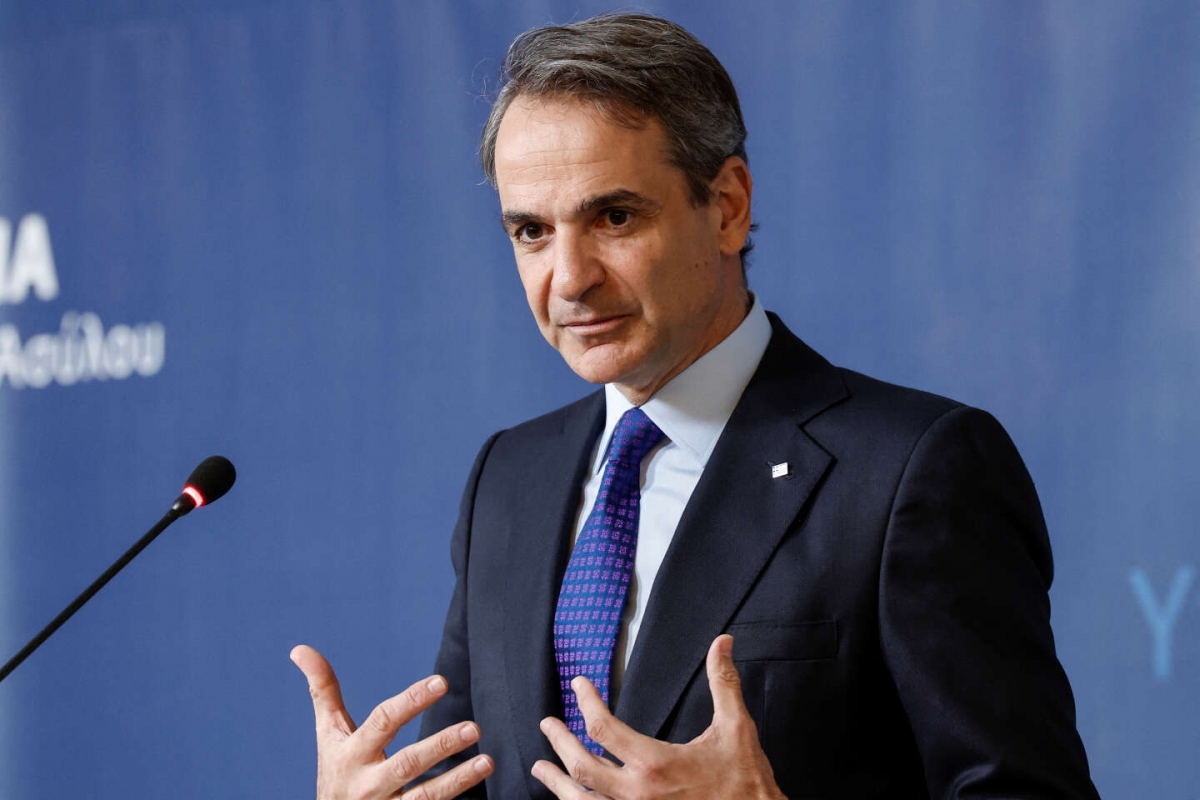 Thủ tướng Hy Lạp Kyriakos Mitsotakis. Ảnh: Le Monde