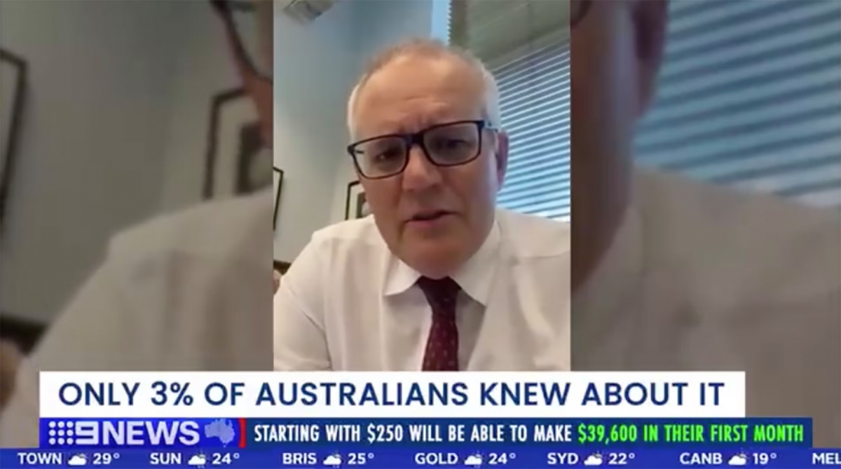 Hình ảnh cựu Thủ tướng Australia Scott Morrison do công nghệ deepfake tạo ra được đối tượng lừa đảo sử dụng để lừa người dân Australia.