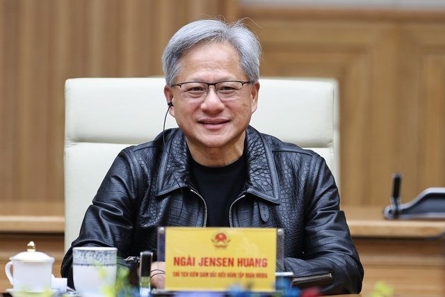 Ông Jensen Huang - CEO Tập đoàn Nvidia (hãng sản xuất chip lớn nhất thế giới) - trong chuyến thăm và làm việc tại Việt Nam năm 2023