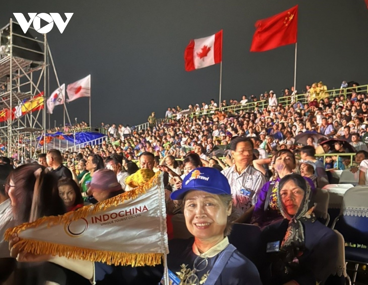 Thousands of locals and tourists attend the opening ceremony.
