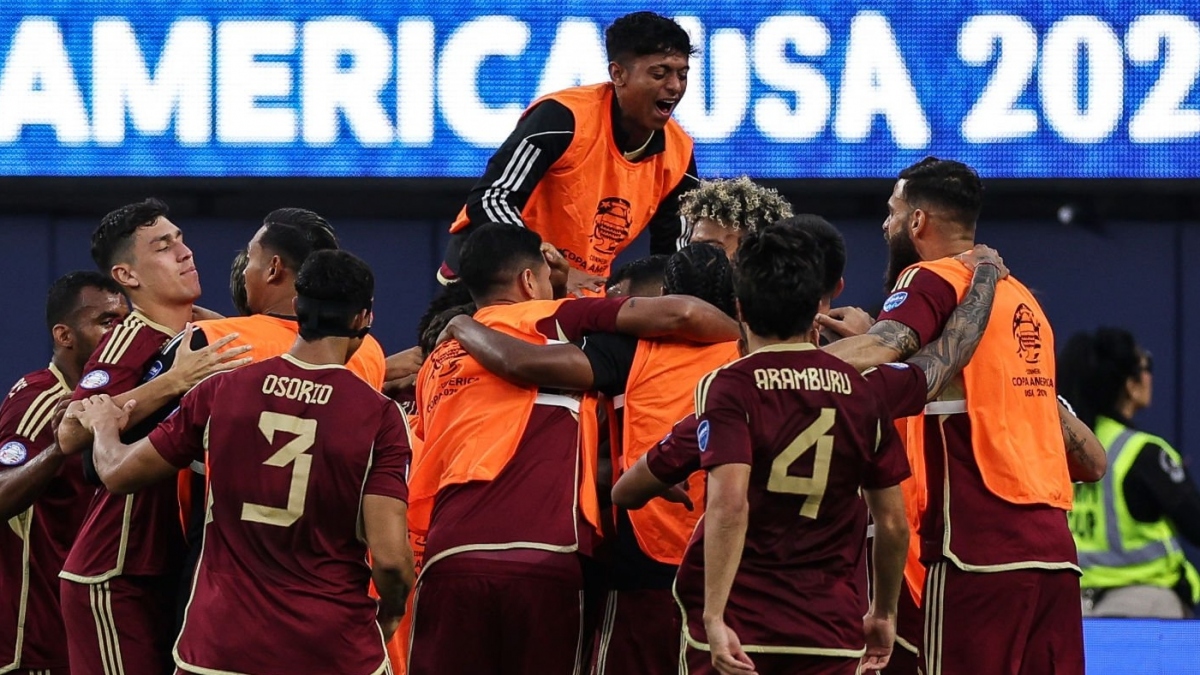 Venezuela đánh bại Mexico để giành vé vào tứ kết Copa America 2024 (Ảnh: Getty).
