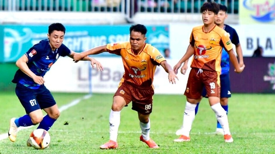 HAGL thua Bình Định ngay trên sân nhà (Ảnh: BĐFC).