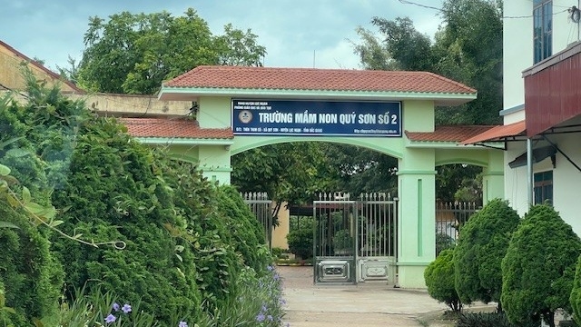 Trường Mầm non Quý Sơn số 2 (huyện Lục Ngạn, Bắc Giang). Ảnh: Báo Tiền Phong