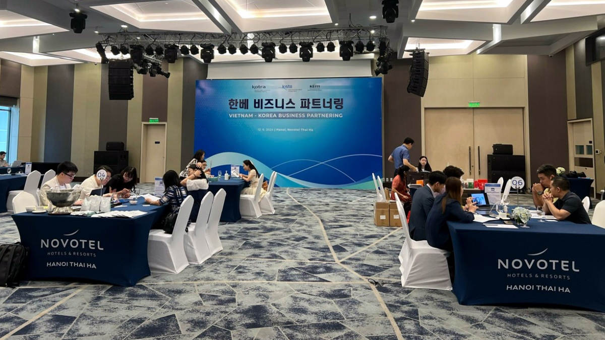 40 cuộc giao thương trực tiếp (1:1) giữa các DN Hàn Quốc và Việt Nam đã diễn ra thành công - 
Ảnh: KOTRA Hà Nội