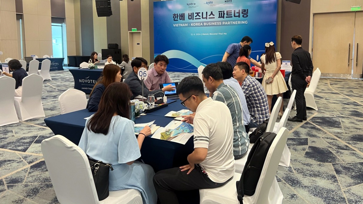 Các sản phẩm công nghiệp, công nghệ của DN Hàn Quốc đã nhận được sự quan tâm tích cực từ các cơ quan chuyên môn cũng như các doanh nghiệp Việt Nam - Ảnh: KOTRA Hà Nội