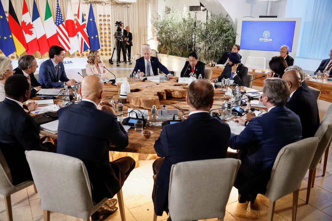 G7 đồng ý cho Ukraine vay 50 tỷ USD từ tài sản bị đóng băng của Nga. Ảnh: Reuters