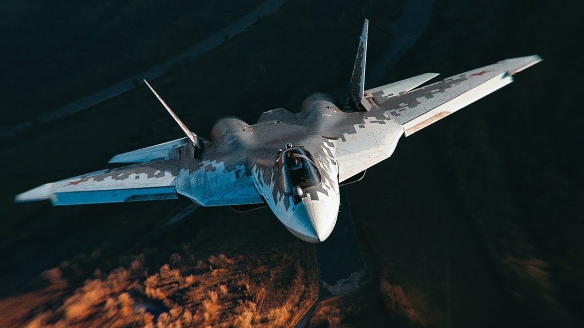 Máy bay phản lực Sukhoi Su-57 của không quân Nga. Ảnh: AP