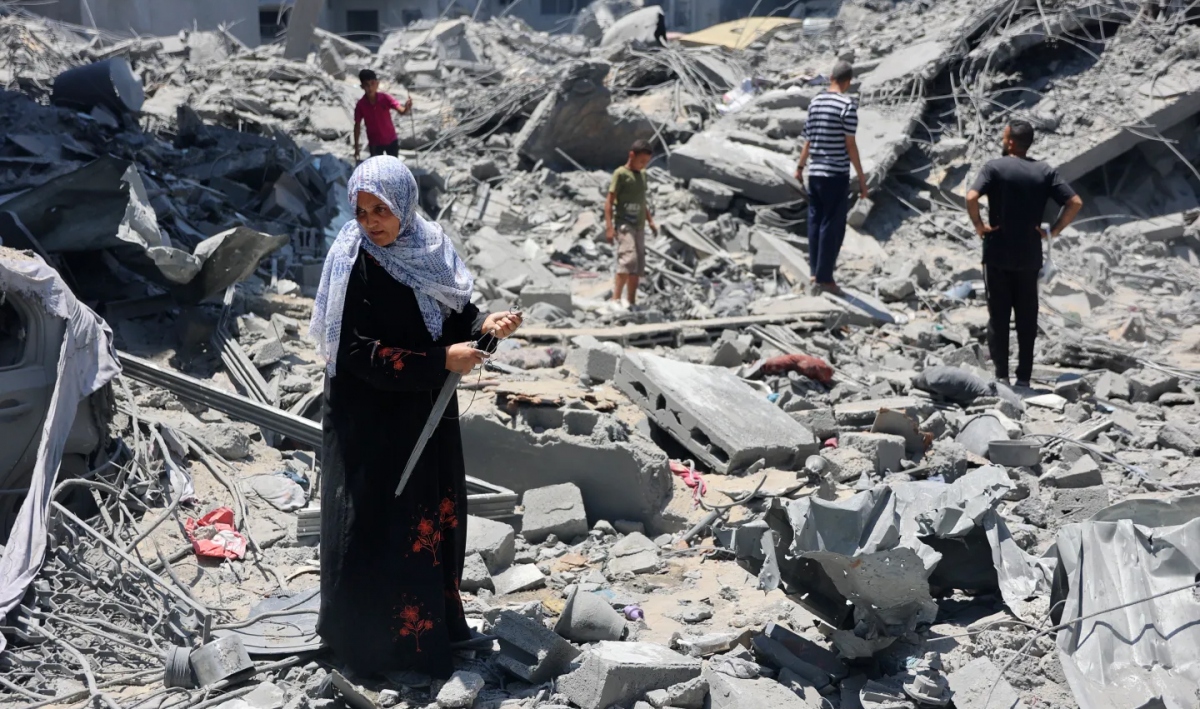 Gaza bị tàn phá nặng nề vì xung đột Israel - Hamas. Ảnh: Getty.
