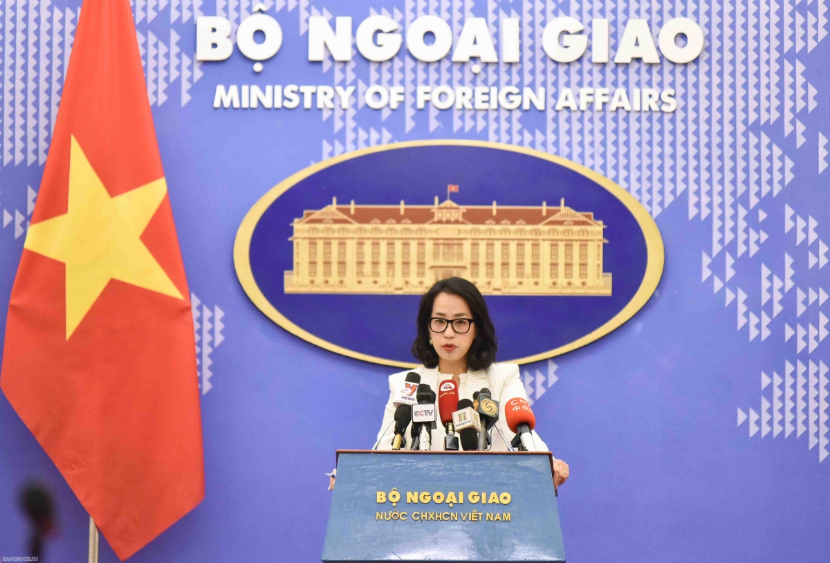 Người phát ngôn Bộ Ngoại giao Phạm Thu Hằng. Ảnh: Baoquocte.