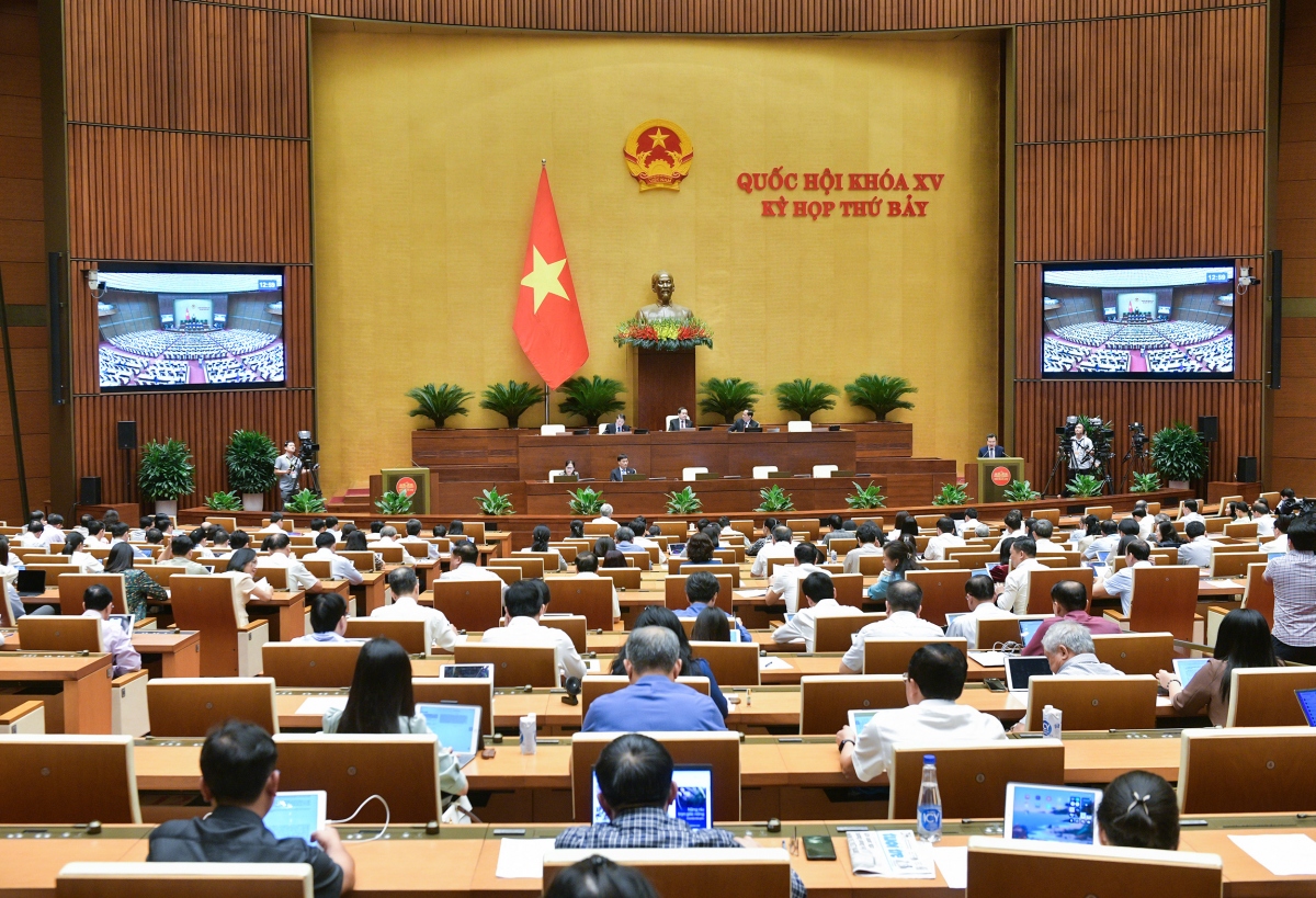Các đại biểu Quốc hội tại phiên họp