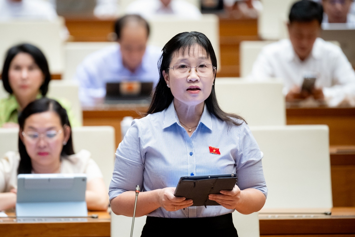 Đại biểu Nguyễn Hoàng Uyên - Đoàn ĐBQH tỉnh Long An.
