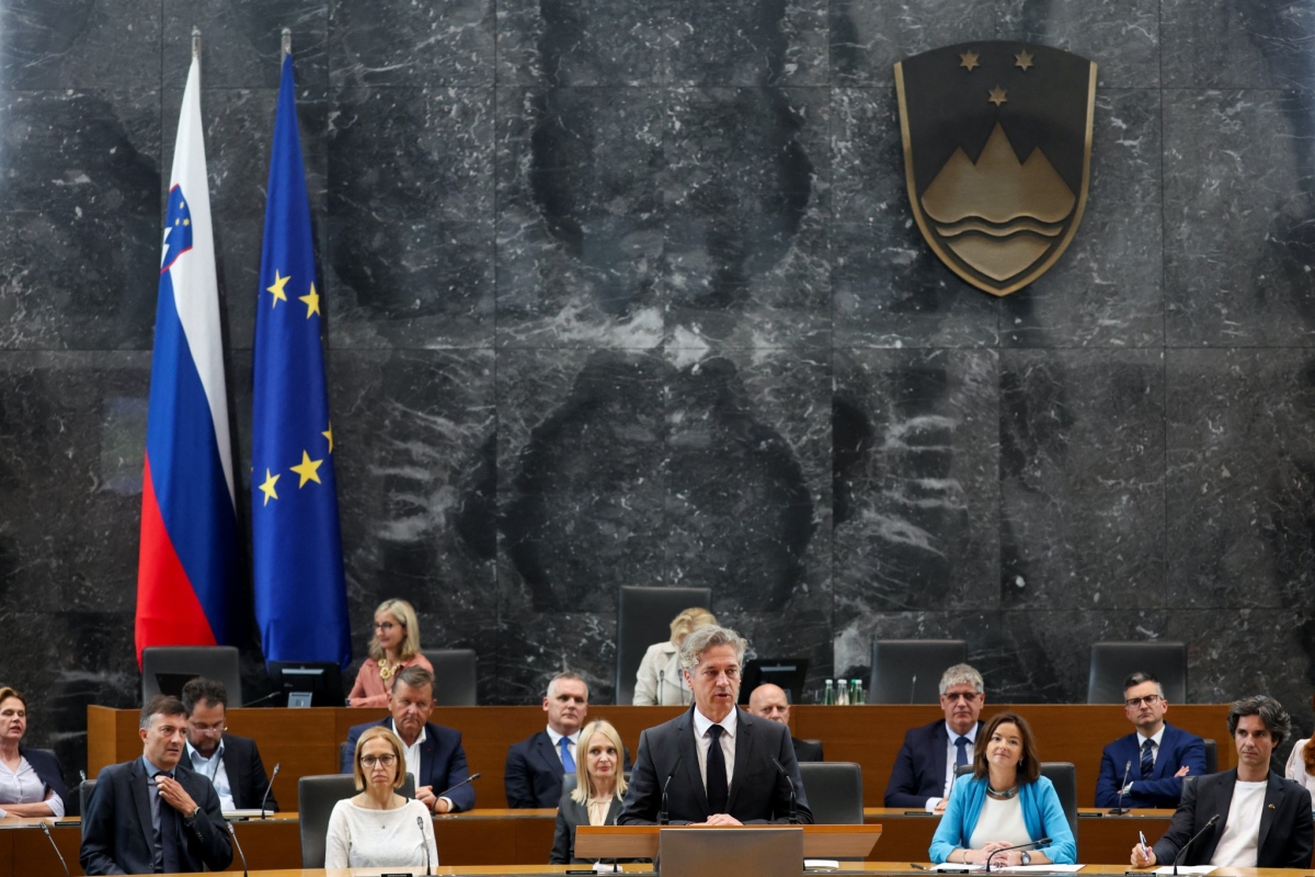 Phiên họp về việc công nhận Nhà nước Palestine tại Slovenia hôm 4/6. Nguồn: Reuters