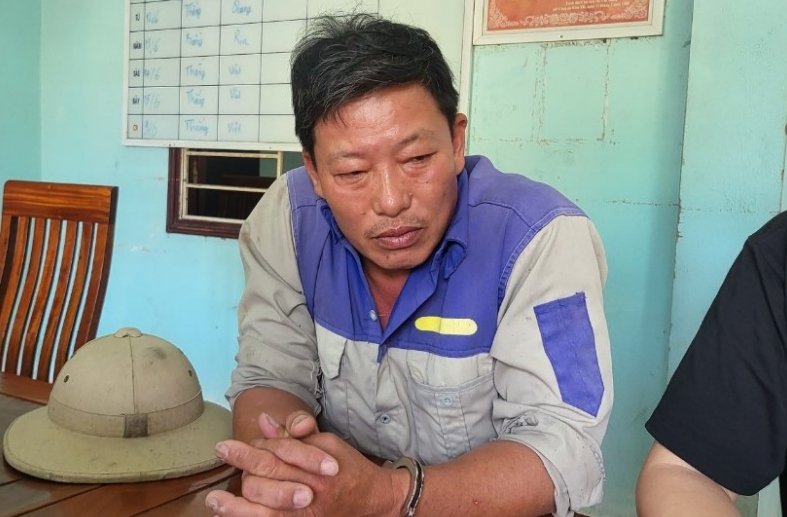 Đối tượng truy nã Nguyễn Văn Hùng sau khi bị bắt giữ