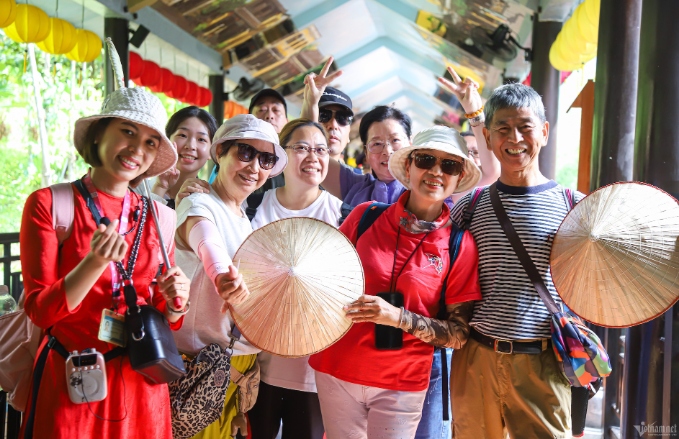 About 45% of Taiwanese tourists to Vietnam choose tourist destinations in central cities like Hue, Hoi An, and Da Nang. Photo by Ho Giap.