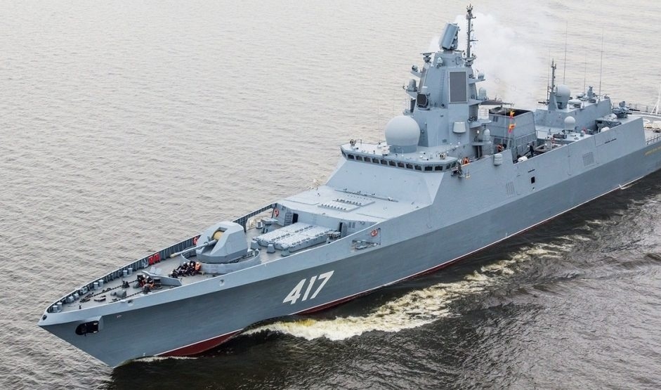 Tàu hộ vệ Nga Đô đốc Gorshkov. Ảnh: Defensebridge.