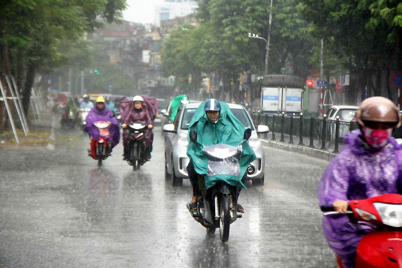 Khu vực Tây Nguyên và Nam Bộ có mưa to và dông