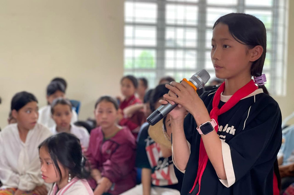 Trẻ em vùng cao được tham gia các phiên tòa giả định sẽ góp phần nâng cao nhận thức pháp luật.