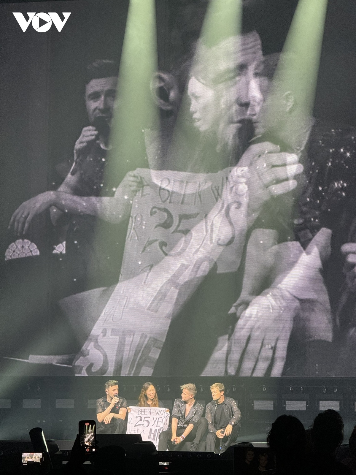 Westlife come together with their fan to sing “Safe” and “You Raise Me Up”.