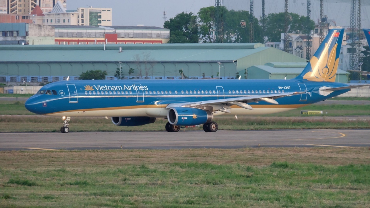 Máy bay của Vietnam Airlines.