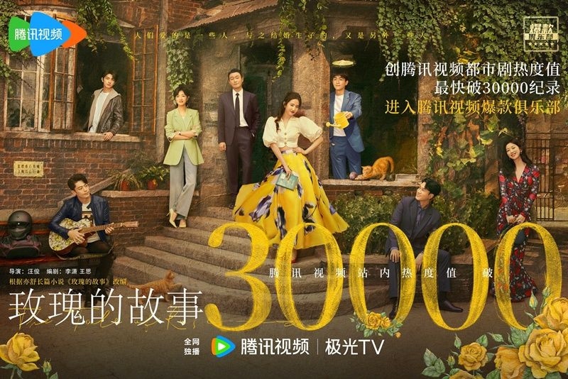 Ngay khi vừa lên sóng, "Câu chuyện hoa hồng" (The Tale of Rose) với nữ chính là Lưu Diệc Phi đã liên tục phá kỷ lục về độ hot trên nền tảng Tencent Video cho dòng phim ngôn tình hiện đại. Với 25.000 điểm nhiệt của tập đầu tiên, Câu chuyện Hoa Hồng đã phá bỏ mọi kỷ lục trước đó, trở thành bộ phim đạt điểm nhiệt nhanh nhất trong 6 tháng đầu năm 2024.
