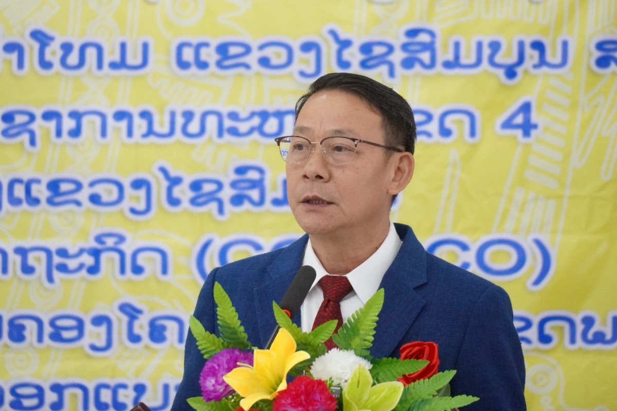 Đại biểu phát biểu tại buổi lễ