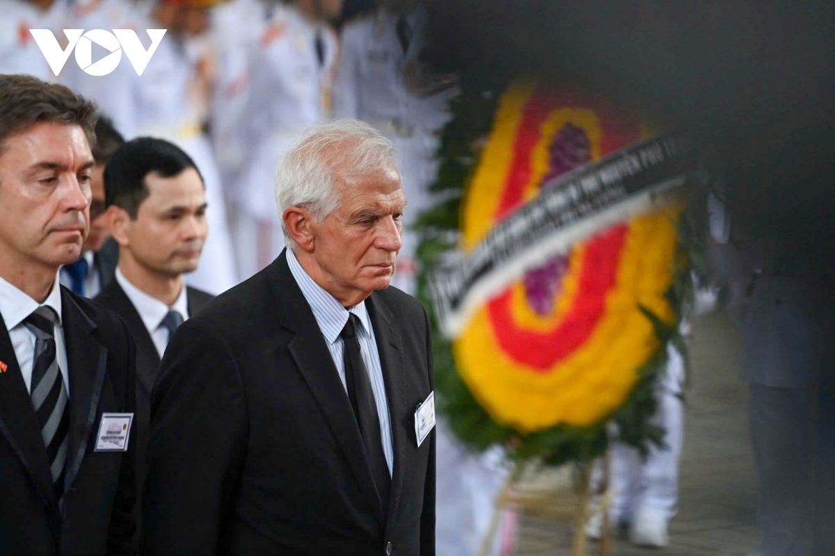 A delegation of the European Commission is led by Josep Borrell, High Representative of the European Union for Foreign Affairs and Security Policy/Vice-President of the European Commission