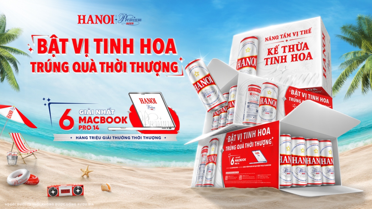 Chương trình khuyến mại “Bật vị tinh hoa – Trúng quà thời thượng” của Bia Hanoi Premium