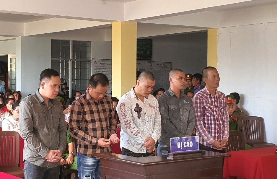 Các bị cáo tại Tòa.