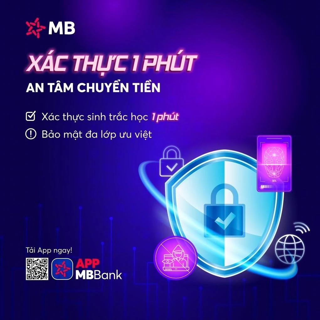 Trên thực tế, với khách hàng MB, công nghệ sinh trắc học đã không còn xa lạ. Từ năm 2021, MB đã tích hợp giải pháp eKYC nhận diện khuôn mặt giúp khách hàng thực hiện thiết lập Digital OTP bao gồm tạo mới và chuyển đổi Digital OTP sang thiết bị mới ngay trên App MBBank mà không phải đến quầy giao dịch